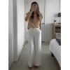 imageImily Bela Womens Short Sleeve Sweaters Casual Crewneck Crochet Knit Summer Loose Trendy Pullover TopsCoffee