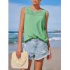 imageImily Bela Womens Sleeveless Tank Tops Loose Fit Summer Flowy Dressy Casual Blouse Crewneck Pleated Front Beach ShirtsGreen
