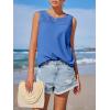 imageImily Bela Womens Sleeveless Tank Tops Loose Fit Summer Flowy Dressy Casual Blouse Crewneck Pleated Front Beach ShirtsRoyal Blue