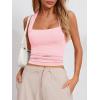 imageImily Bela Womens Square Neck Tank Tops Casual Sleeveless Going Out Slim Fit Y2K Summer Cropped ShirtsLight Pink