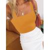 imageImily Bela Womens Square Neck Tank Tops Casual Sleeveless Going Out Slim Fit Y2K Summer Cropped ShirtsOrange
