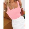 imageImily Bela Womens Square Neck Tank Tops Casual Sleeveless Going Out Slim Fit Y2K Summer Cropped ShirtsPink
