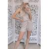 imageImily Bela Womens Summer Lounge Sets Knit 2 Piece Outfits Vacation Beach Tank Tops and Shorts Loungewear Pajama SetA01beige