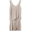 imageImily Bela Womens Summer Lounge Sets Knit 2 Piece Outfits Vacation Beach Tank Tops and Shorts Loungewear Pajama SetA01beige