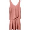 imageImily Bela Womens Summer Lounge Sets Knit 2 Piece Outfits Vacation Beach Tank Tops and Shorts Loungewear Pajama SetA06pink