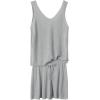 imageImily Bela Womens Summer Lounge Sets Knit 2 Piece Outfits Vacation Beach Tank Tops and Shorts Loungewear Pajama SetGrey