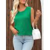 imageImily Bela Womens Sweater Vest Top Summer Bow Tie Back Sleeveless Casual Knit Crop Tank TopsGreen