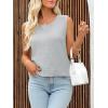 imageImily Bela Womens Sweater Vest Top Summer Bow Tie Back Sleeveless Casual Knit Crop Tank TopsGrey