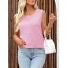 imageImily Bela Womens Sweater Vest Top Summer Bow Tie Back Sleeveless Casual Knit Crop Tank TopsPink