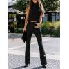imageImily Bela Womens Turtleneck Sweater Vest Sleeveless Loose Pullover Sweaters Knit Fashion Tank TopsBlack