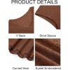 imageImily Bela Womens V Neck TShirt Summer Cap Sleeve Dressy Casual Tops Eyelet Embroidered Fashion TeesBrown