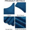 imageImily Bela Womens V Neck TShirt Summer Cap Sleeve Dressy Casual Tops Eyelet Embroidered Fashion TeesNavy