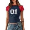imageImily Bela Cute Baby Tees Back to School Short Sleeve T Shirts Graphic Number Print Summer Crop Tops for Women 2025Navy