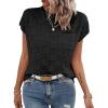 imageImily Bela Womens Cap Sleeve Sweater Sleeveless Crewneck Checkered Casual Loose Fit Knit Shirts Pullover TopsBlack