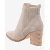 imageImily Bela Womens Ankle Boots Pointed Toe Chunky Stacked Mid Heeled Faux Suede Leather BootiesTcamel