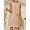 imageImily Bela Womens Summer Dresses Casual Beach Tank Eyelet Sleeveless Sundresses 2025 Loose Swimsuit Coverup with PocketsBeige