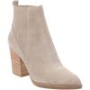 imageImily Bela Womens Ankle Boots Pointed Toe Chunky Stacked Mid Heeled Faux Suede Leather BootiesTcamel
