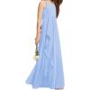 imageImily Bela Girls ALine Halter Dress Junior Bridesmaid Flower Girl Flowy Chiffon Maxi Dresses Wedding Party Pageant GownBlue