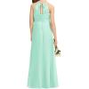 imageImily Bela Girls ALine Halter Dress Junior Bridesmaid Flower Girl Flowy Chiffon Maxi Dresses Wedding Party Pageant GownMint