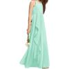 imageImily Bela Girls ALine Halter Dress Junior Bridesmaid Flower Girl Flowy Chiffon Maxi Dresses Wedding Party Pageant GownMint