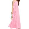 imageImily Bela Girls ALine Halter Dress Junior Bridesmaid Flower Girl Flowy Chiffon Maxi Dresses Wedding Party Pageant GownPink