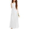 imageImily Bela Girls ALine Halter Dress Junior Bridesmaid Flower Girl Flowy Chiffon Maxi Dresses Wedding Party Pageant GownWhite