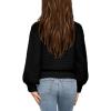 imageImily Bela Girls Mock Neck Pullover Sweaters Casual Long Sleeve Knit Jumper TopsBlack