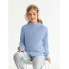 imageImily Bela Girls Mock Neck Pullover Sweaters Casual Long Sleeve Knit Jumper TopsBlue