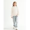imageImily Bela Girls Mock Neck Pullover Sweaters Casual Long Sleeve Knit Jumper TopsCreamy White