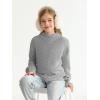 imageImily Bela Girls Mock Neck Pullover Sweaters Casual Long Sleeve Knit Jumper TopsGrey