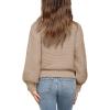 imageImily Bela Girls Mock Neck Pullover Sweaters Casual Long Sleeve Knit Jumper TopsKhaki