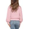 imageImily Bela Girls Mock Neck Pullover Sweaters Casual Long Sleeve Knit Jumper TopsPink