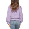 imageImily Bela Girls Mock Neck Pullover Sweaters Casual Long Sleeve Knit Jumper TopsPurple