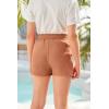 imageImily Bela Girls Shorts Kids Casual Summer Drawstring Elastic Waist Short Pants with PocketsOrange