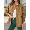 imageImily Bela Womens Denim Jackets Oversized Button Down Boyfriend Distressed Jean Coats with Pockets