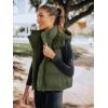 imageImily Bela Womens Quilted Puffer Vest Hooded Winter Casual Stand Collar Gilet With PocketsArmy Green