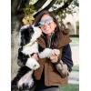 imageImily Bela Womens Quilted Puffer Vest Hooded Winter Casual Stand Collar Gilet With PocketsBrown