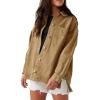 imageImily Bela Womens Denim Jackets Oversized Button Down Boyfriend Distressed Jean Coats with Pockets
