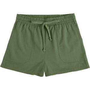 imageImily Bela Girls Shorts Kids Casual Summer Drawstring Elastic Waist Short Pants with PocketsArmy Green