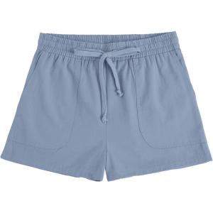 imageImily Bela Girls Shorts Kids Casual Summer Drawstring Elastic Waist Short Pants with PocketsBlue