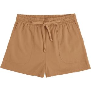 imageImily Bela Girls Shorts Kids Casual Summer Drawstring Elastic Waist Short Pants with PocketsBrown
