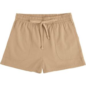 imageImily Bela Girls Shorts Kids Casual Summer Drawstring Elastic Waist Short Pants with PocketsKhaki