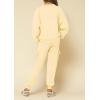 imageImily Bela Kids Girls Sweatsuit Lounge sets Crewneck Sweatshirt Casual Drawstring Sweatpants with PocketApricot