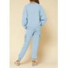 imageImily Bela Kids Girls Sweatsuit Lounge sets Crewneck Sweatshirt Casual Drawstring Sweatpants with PocketBlue