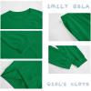 imageImily Bela Kids Girls Sweatsuit Lounge sets Crewneck Sweatshirt Casual Drawstring Sweatpants with PocketGreen
