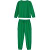 imageImily Bela Kids Girls Sweatsuit Lounge sets Crewneck Sweatshirt Casual Drawstring Sweatpants with PocketGreen
