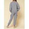 imageImily Bela Kids Girls Sweatsuit Lounge sets Crewneck Sweatshirt Casual Drawstring Sweatpants with PocketGrey