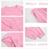 imageImily Bela Kids Girls Sweatsuit Lounge sets Crewneck Sweatshirt Casual Drawstring Sweatpants with PocketPink