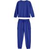 imageImily Bela Kids Girls Sweatsuit Lounge sets Crewneck Sweatshirt Casual Drawstring Sweatpants with PocketRoyal Blue