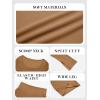 imageImily Bela Lounge Sets for Women 2 Piece Pajama Sets Split Long Sleeve Crop Tops and Straight Leg Pants TracksuitsBrown